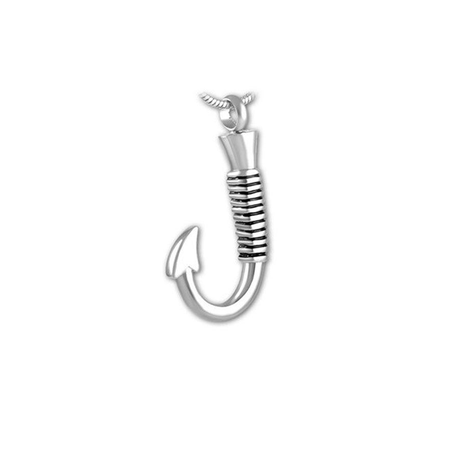 Fish Hook Pendant - Memorial Jewelry