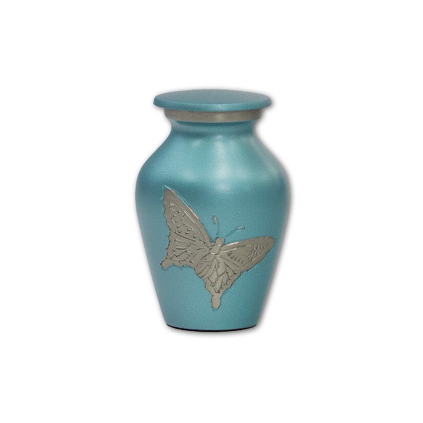 Blue With Silver Butterfly - Keepsake
