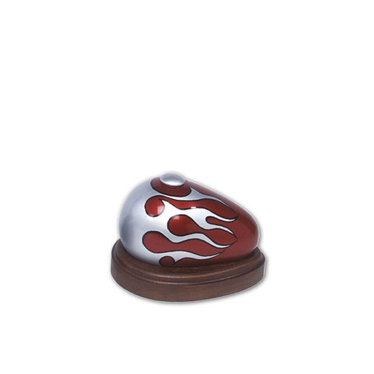 Born To Ride Keepsake Red with Silver flames - Keepsake