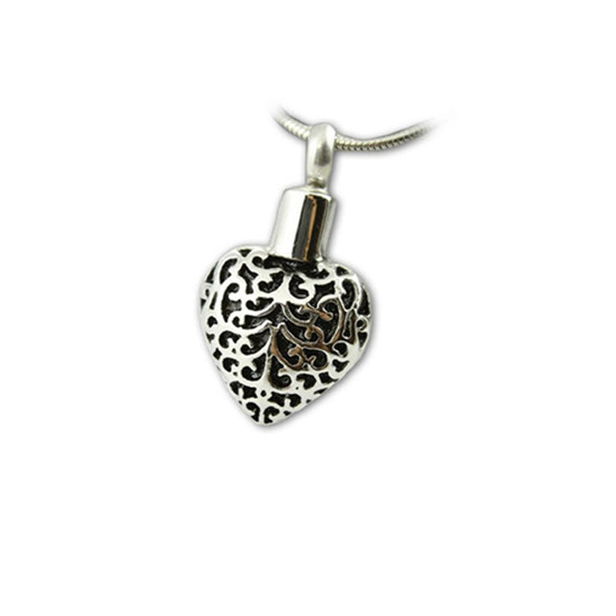 Filigree Heart - Memorial Jewelry