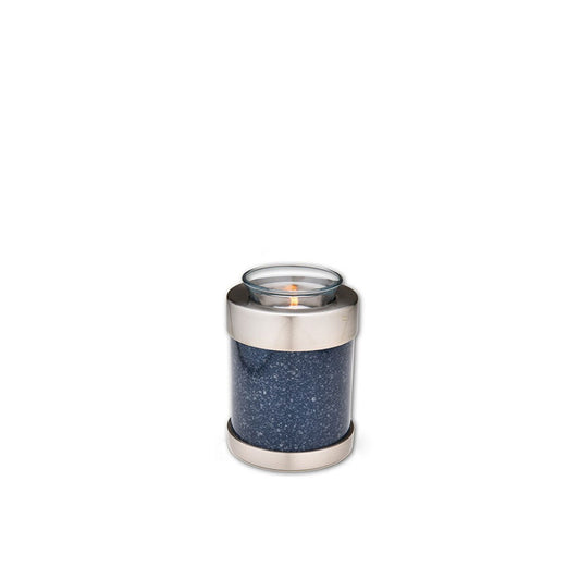 Metal Tealight Tokens - Speckled Indigo