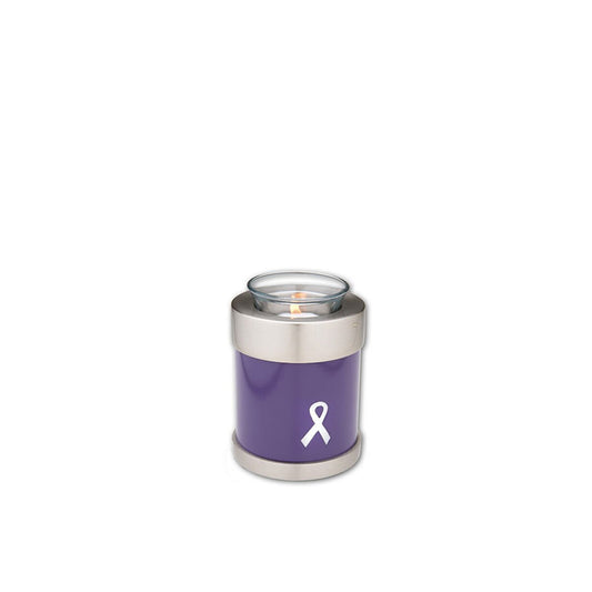 Metal Tealight Tokens - Awareness Purple