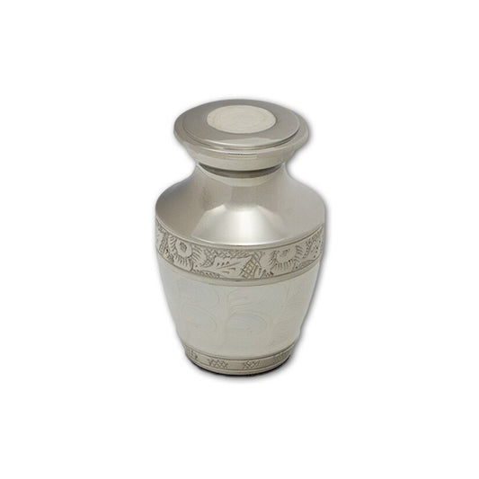 Flat Top Engraved Pearl Nickle - Keepsake