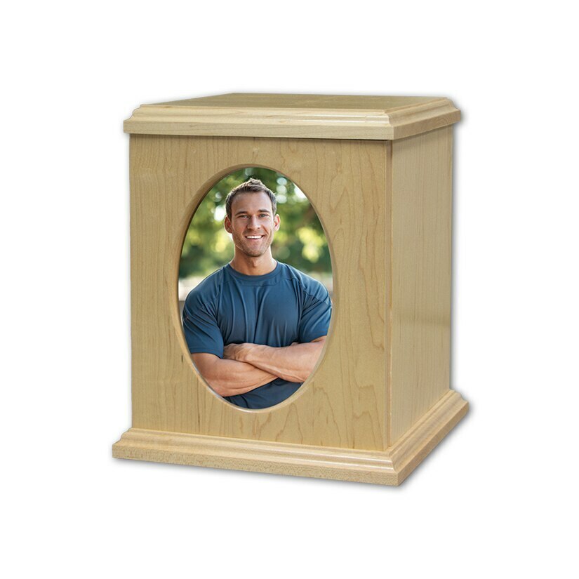 Natural Maple Photo Urn