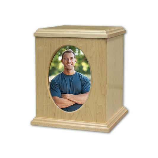 Natural Maple Photo Urn