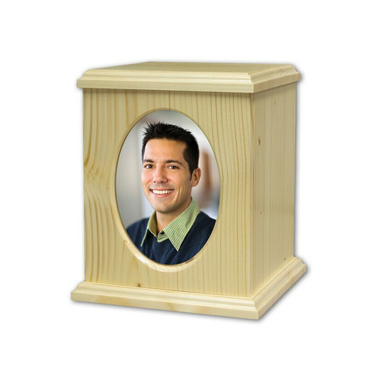 Natural Pine Photo Urn